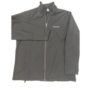 Columbia Mens jacket‎ XL Black Softshell Jacket Full Zip Lightweight Coat